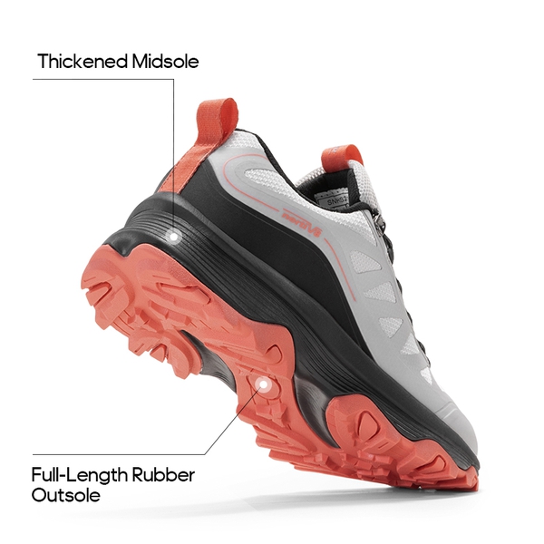 Women's Waterproof Mesh Hiking Shoes - GREY PINK - 3